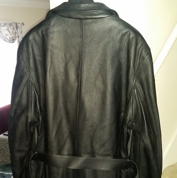 Bruno Magli Men's Deerskin Leather Coat